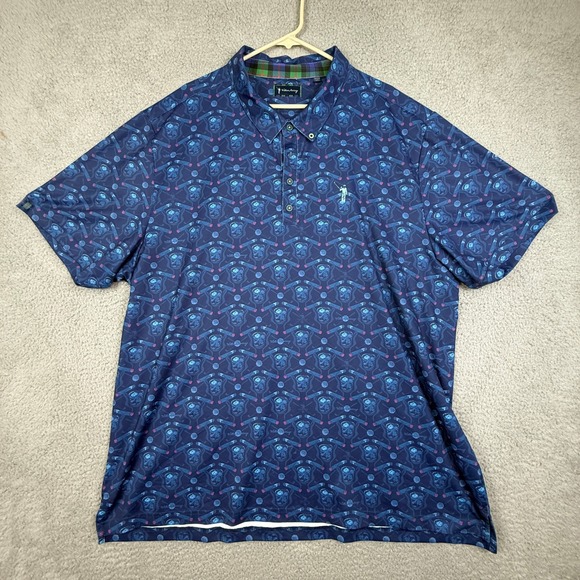 William Murray Lot of Three Golf Polo Mens XX-Large Green Floral Shirt Button Up - Picture 16 of 16